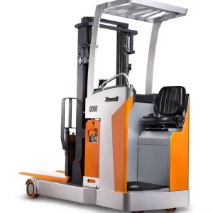 Sitting On Electric Reach Truck